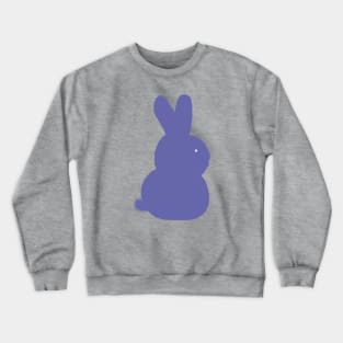 Periwinkle Blue Bunny Rabbit Abstract Crewneck Sweatshirt